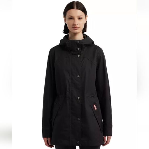 Hunter Women's Hooded Waterproof Rain Jacket - Picture 1 of 3